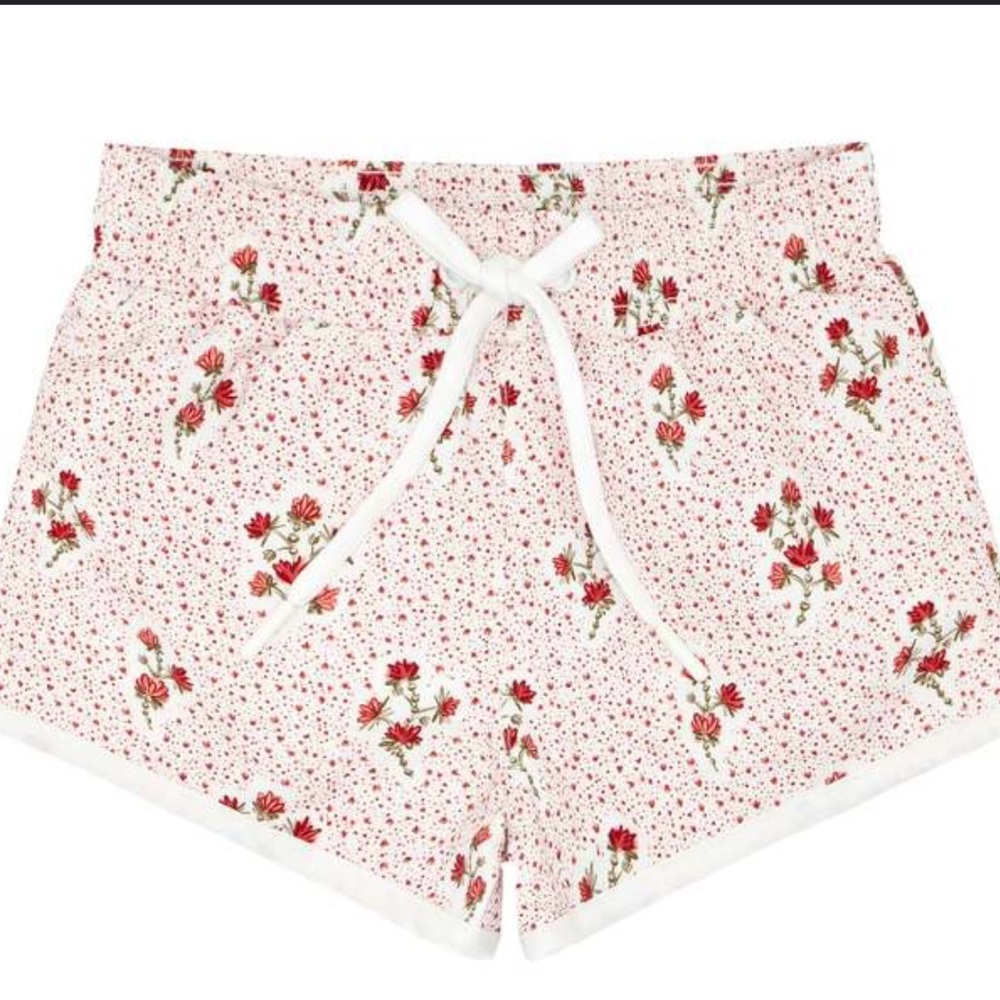 Boardie Short swim trunks rasberry print